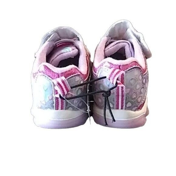 Shimmer & Shine Size 7 Shoes Girls Light-Up Cushioned Insole Pink Purple - Picture 8 of 10